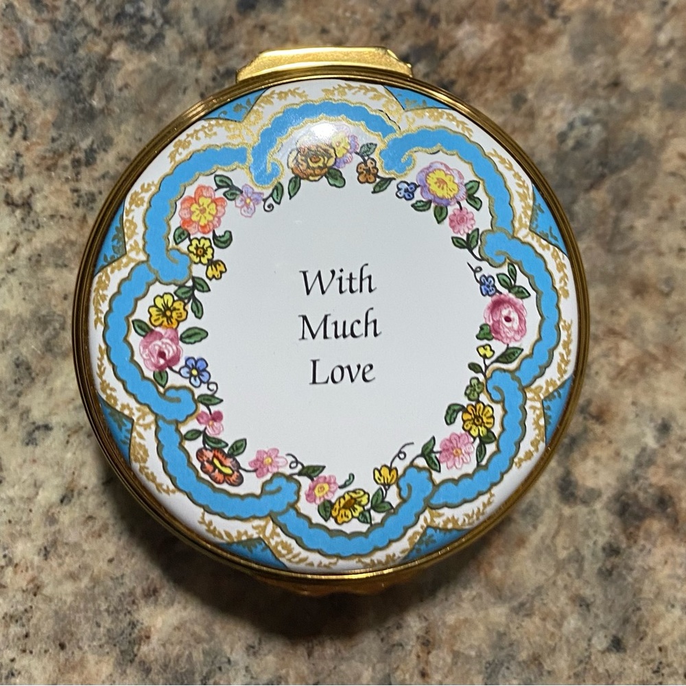 Halcyon Days Enamel Ring/Trinket Box